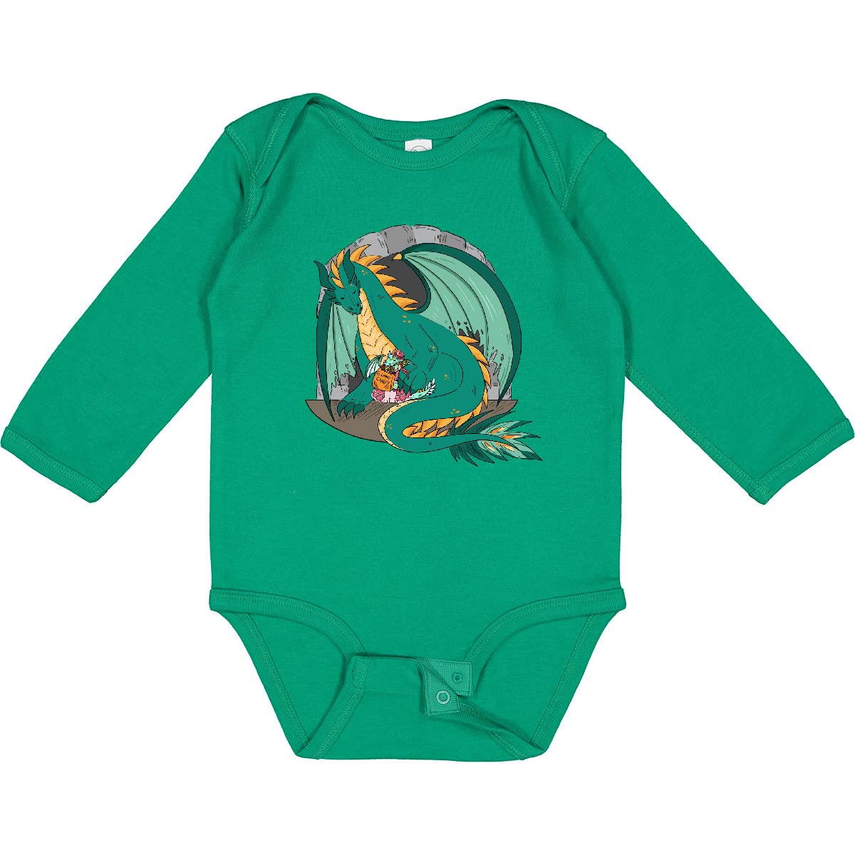 Inktastic Dragon Princess Long Sleeve Baby Bodysuit - Perfect for Playtime & Photos
