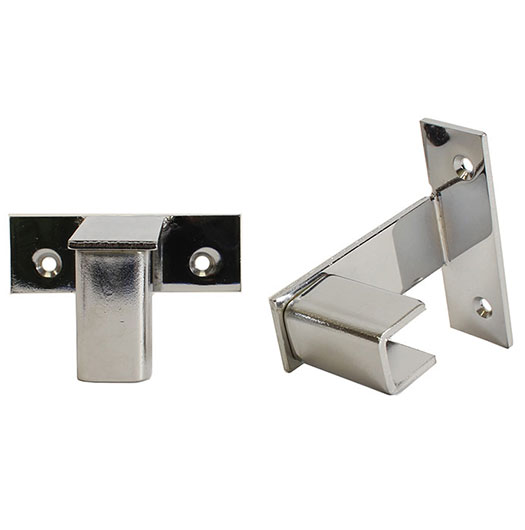 FCF 2-in-1 Adjustable Wall Mount Bracket for Shelves & Displays - Heavy Duty Metal Standoff Hardware for Home & Office Organization