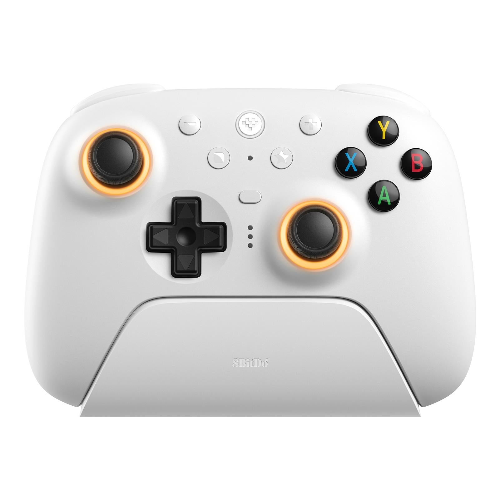 8BitDo Ultimate 2 Wireless Bluetooth Controller for Switch/PC/Android - Ergonomic Design, Hall Effect Joysticks, White - Perfect for Gaming, Streaming & Esports