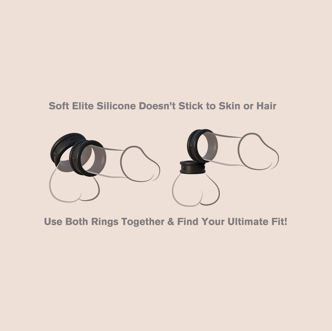 Fantasy C Ringz Max Width Silicone Cock Rings for Men | Comfortable & Durable Penis Rings for Enhanced Pleasure & Performance | Perfect for Couples Play, BDSM & Intimate Moments