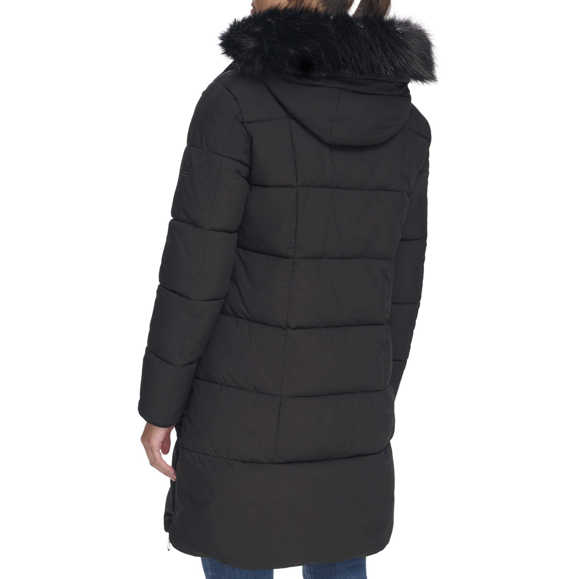 Tommy Hilfiger Women's Lightweight Down Alternative Puffer Coat - Warm Winter Jacket for Casual Outfits & Outdoor Activities