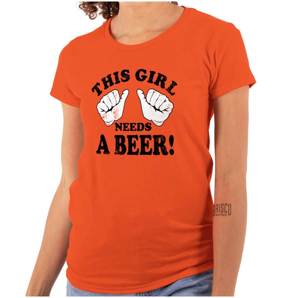 Funny 'This Girl Needs a Beer' Graphic Tee for Women - Cute Drinking T-Shirt for Ladies - Perfect for Girls Night Out, Bar Hopping & Casual Wear
