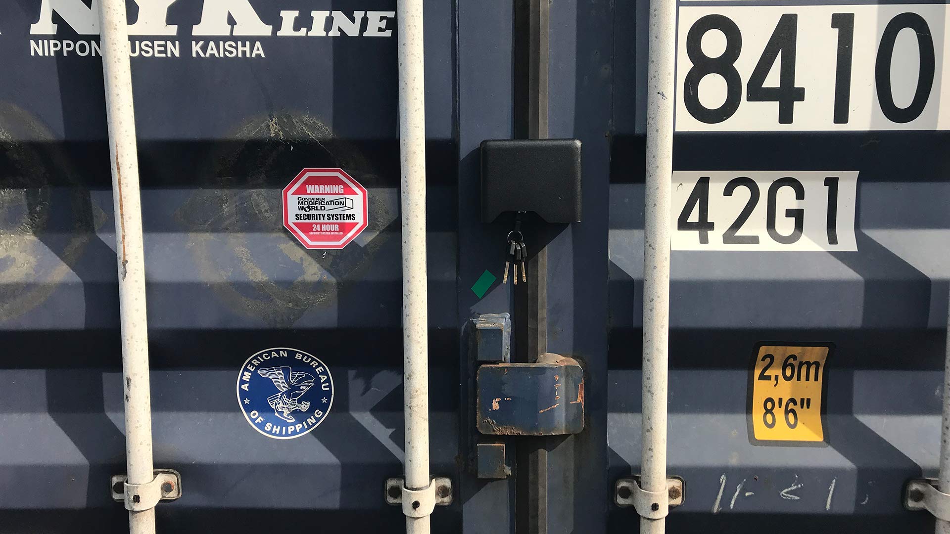 Secure Bolt-On Lock Box for Shipping Containers - Heavy Duty Steel Security Box with Key Lock - Ideal for Cargo, Storage & Transport Protection