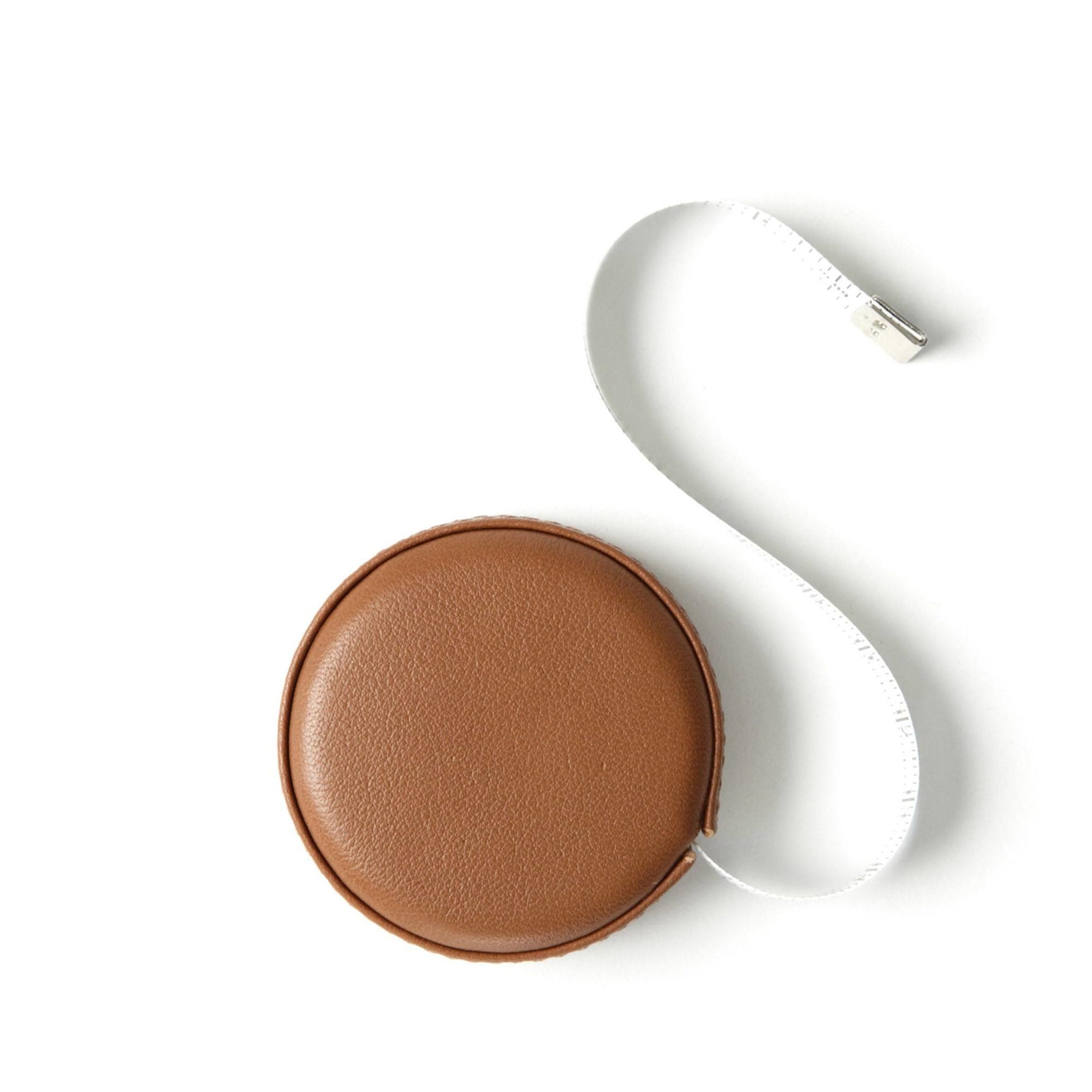 Leatherology Cognac Small Measuring Tape - Premium Leather Measuring Tool for DIY, Sewing & Tailoring | Perfect for Crafting, Home Improvement & Fashion Design