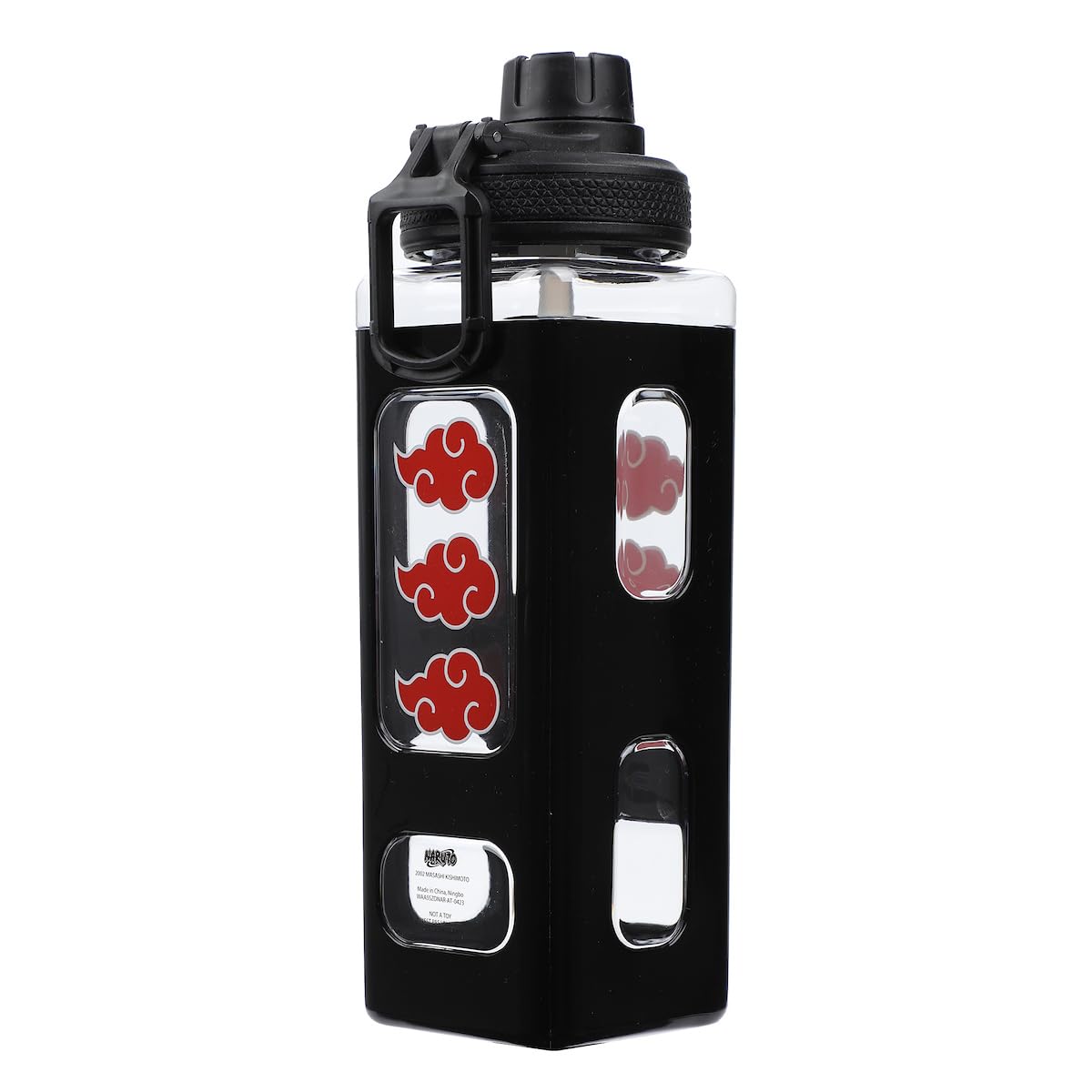 Naruto Akatsuki Red Cloud 24 Oz Water Bottle - Anime Themed Stainless Steel Insulated Tumbler for Gym, School & Outdoor Activities