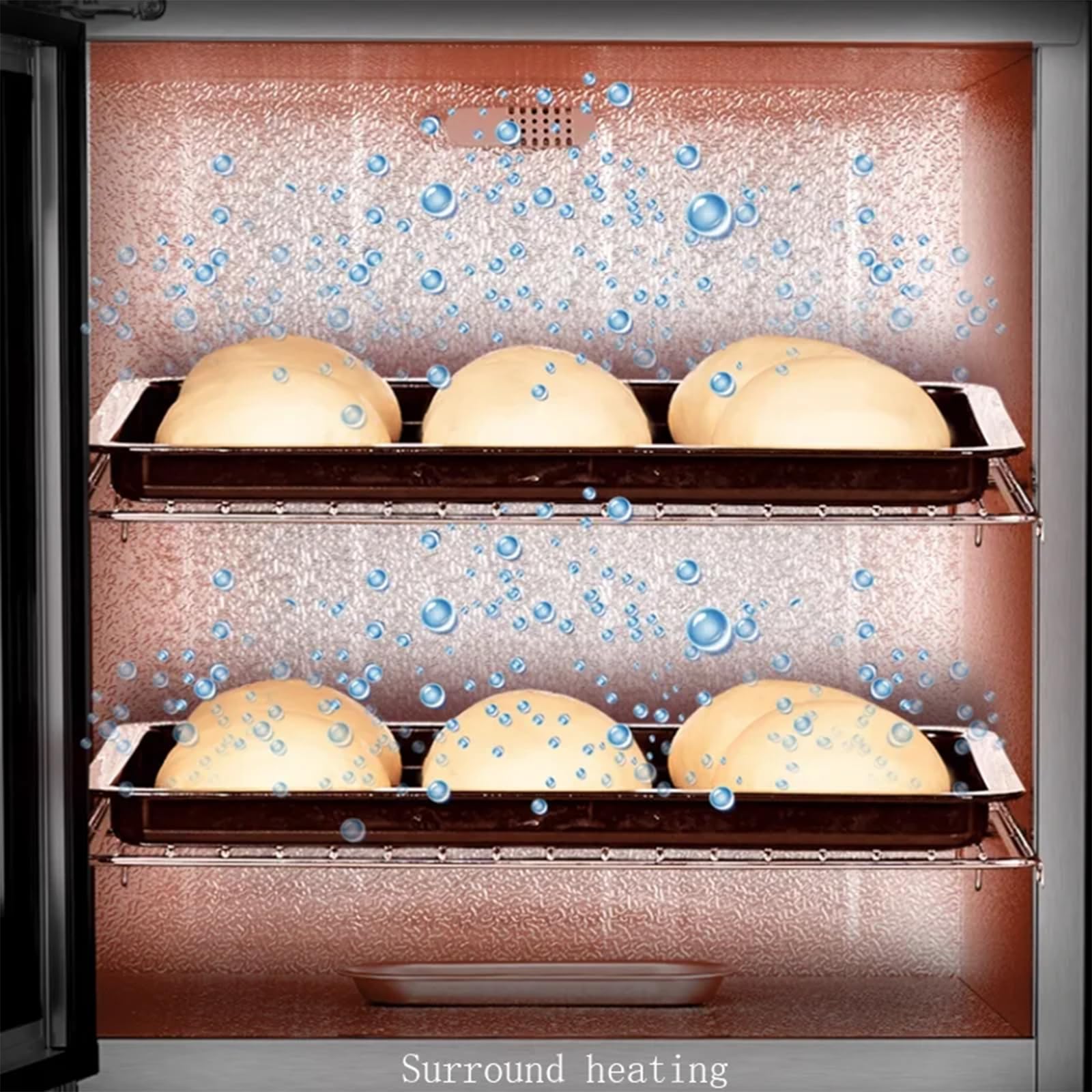 40L Electric Dough Proofer Machine with Humidity & Temperature Control - Commercial & Home Bread, Yogurt, Pizza Dough Fermentation for Bakeries & Kitchen Use