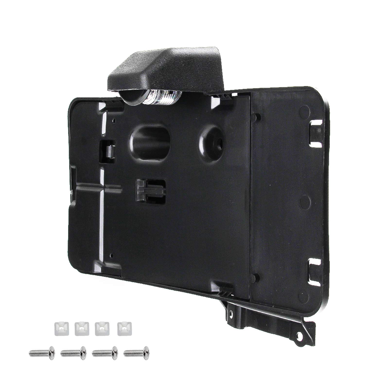 Jeep Wrangler JK Rear License Plate Holder with LED Light (2007-2016 Models) - Durable Bracket for Off-Road & Night Driving Safety