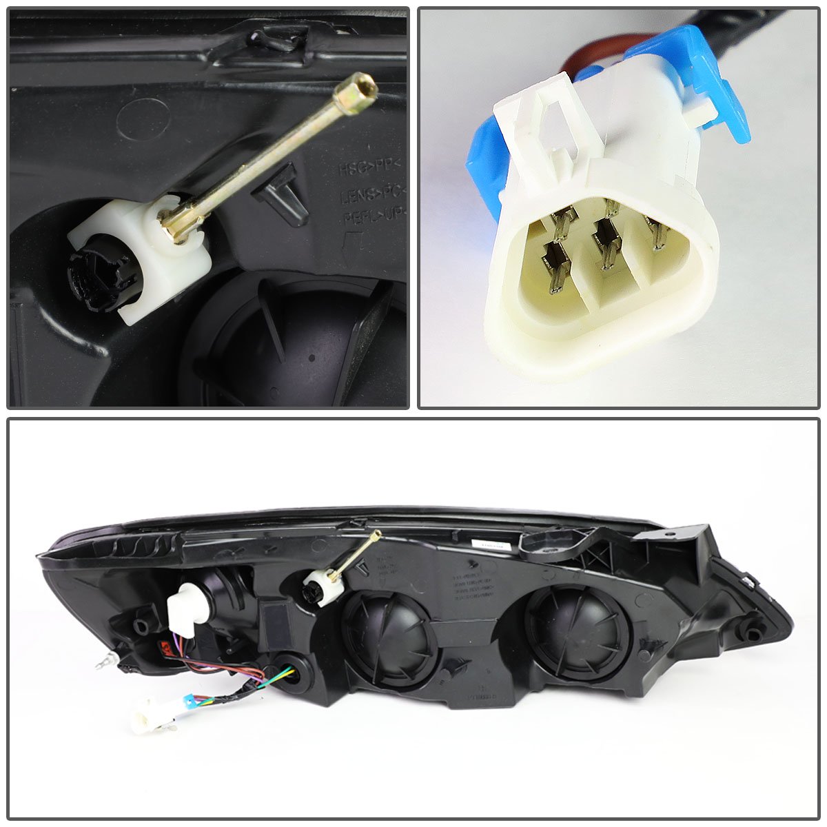 DNA Motoring HL-OH-082-SM-CL1 Replacement Headlight Assembly - Compatible with Select Car Models | Perfect for Night Driving & Vehicle Upgrades