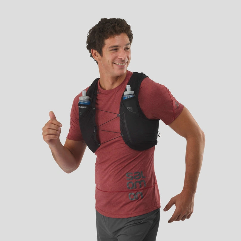 Adv Skin 5 Hydration Pack with Included Flasks - Unisex Running Vest for Trail Runners & Outdoor Enthusiasts - Perfect for Hiking, Marathon Training and Adventure Sports