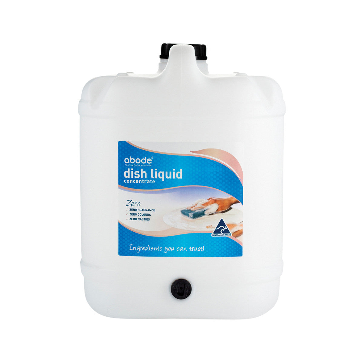 ABODE Dish Liquid Concentrate Zero 15L - Eco-Friendly Dish Soap for Hand Washing | Perfect for Kitchen, Camping & RV Use