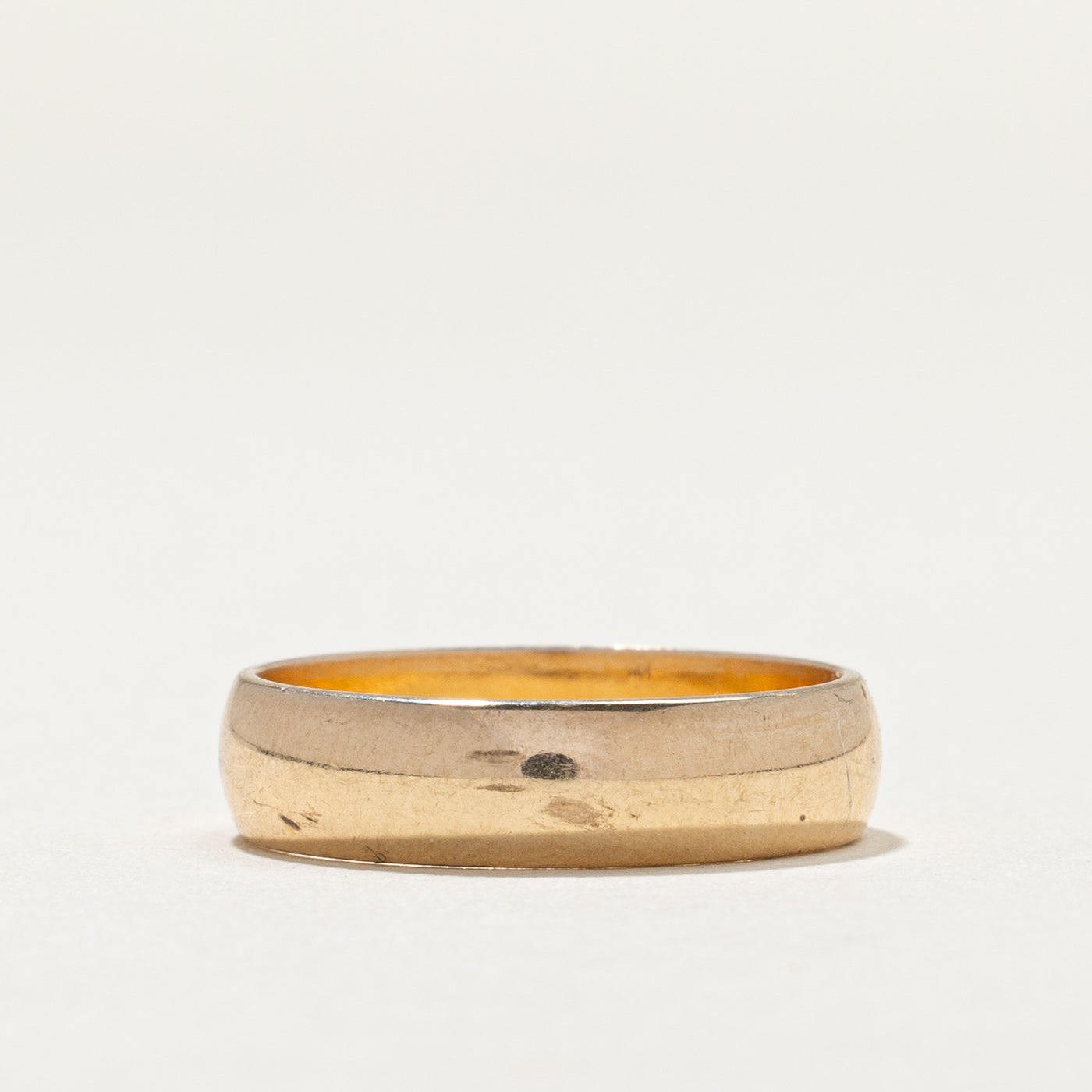 14K Yellow Gold Wedding Band Ring for Women - 4.7mm Wide Size 6 - Perfect for Bridal Jewelry, Anniversary Gifts & Everyday Elegance