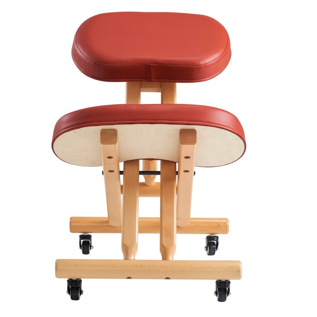 Ergonomic Wooden Foldable Kneeling Chair for Office & Home - Posture Correction Stool with Adjustable Height for Back Pain Relief - Perfect for Meditation, Yoga, and Desk Work