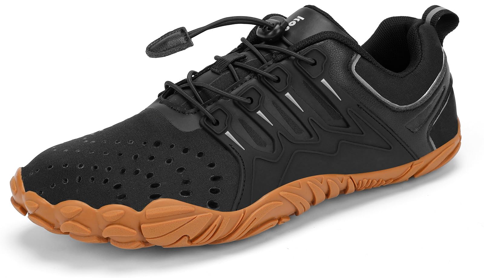 Kricely Men's Minimalist Barefoot Shoes - Wide Toe Box Workout & Trail Running Shoes with Zero Drop Sole | Lightweight & Flexible for Gym, Hiking & Outdoor Activities