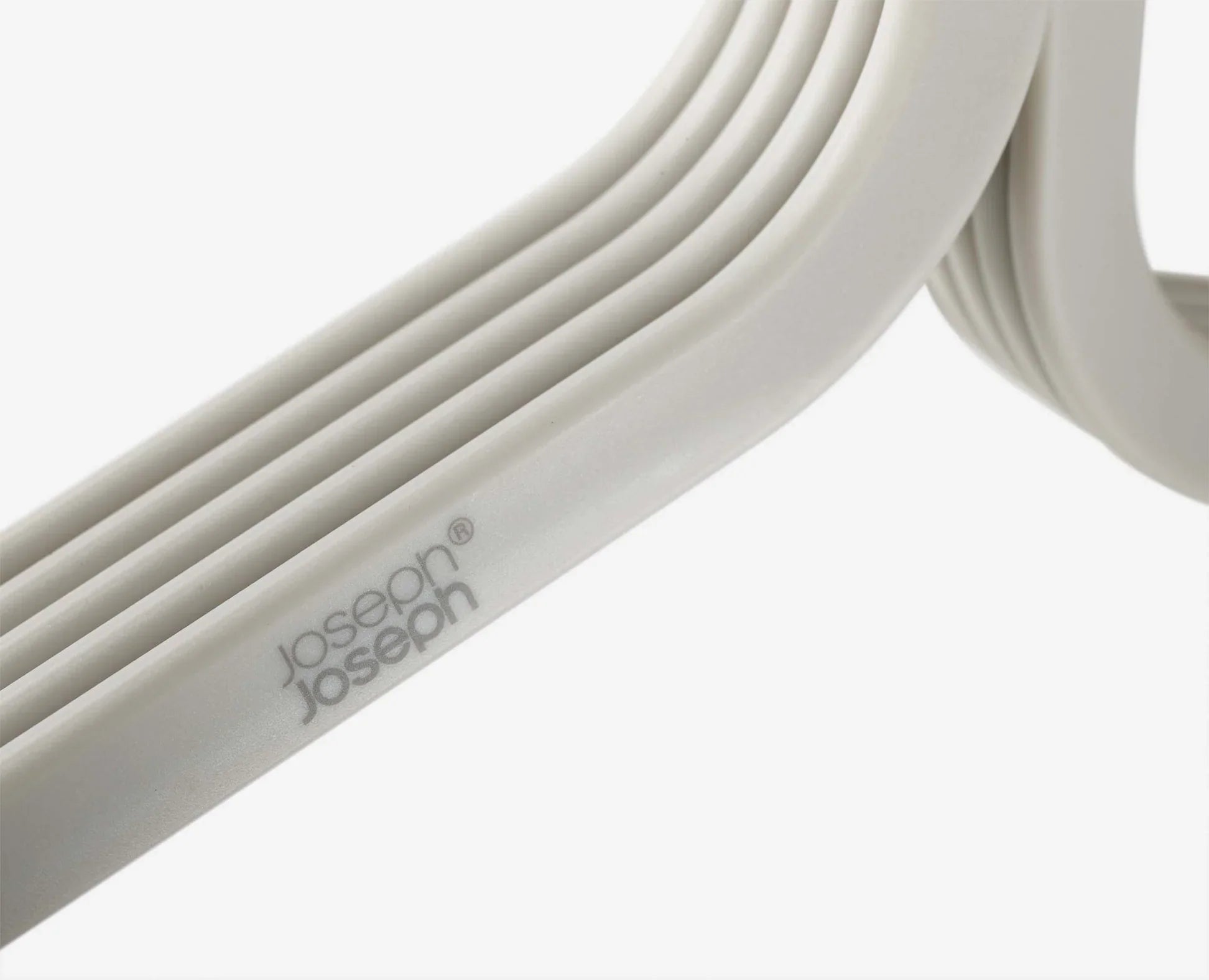 5-Piece Anti-Tangle Hanger Set in Ecru - Space-Saving Closet Organizer for Shirts, Pants & Dresses - Perfect for Small Spaces & Travel