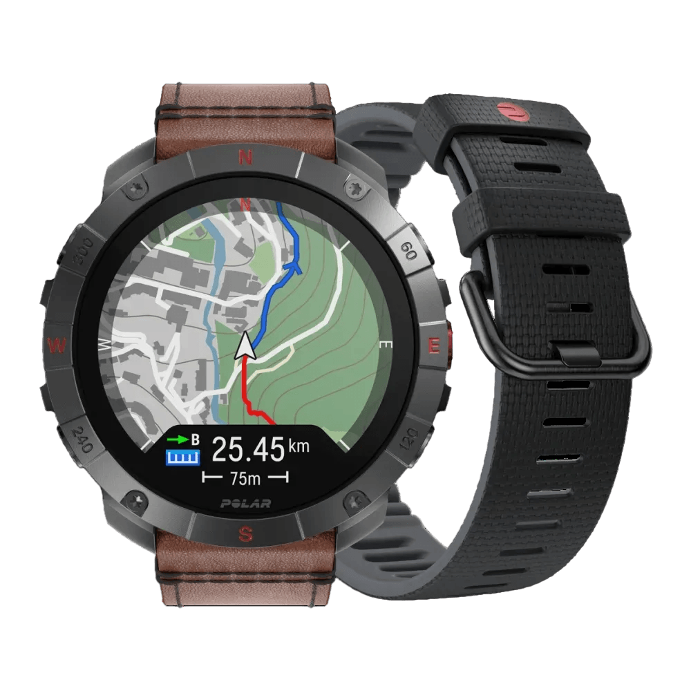 Polar Grit X2 Pro Premium GPS Smart Sports Watch - Multisport Fitness Tracker with Heart Rate Monitor, Waterproof Design for Running, Cycling & Outdoor Adventures