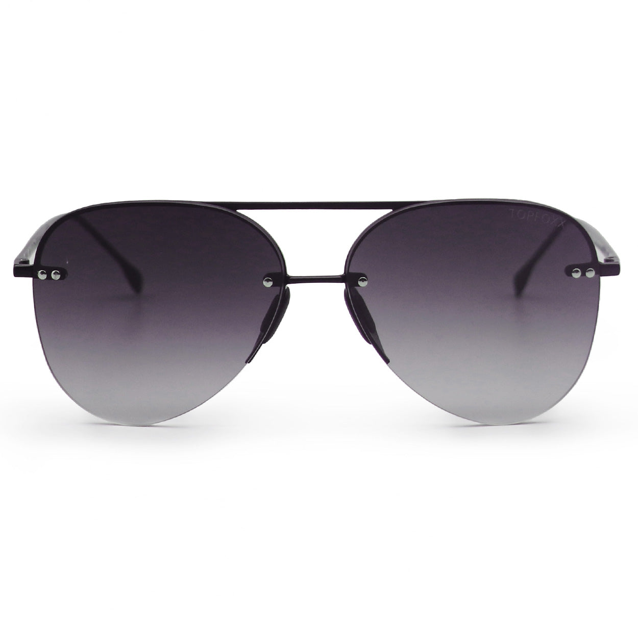 Tangle-Free Aviator Sunglasses for Women - Smaller Megan 2 Faded Black - Perfect for Driving, Beach & Outdoor Activities