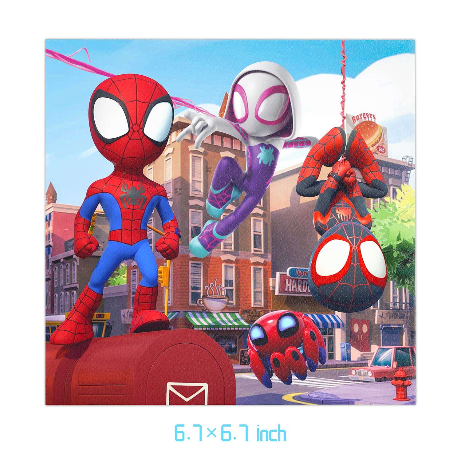 40pcs Spidey and His Amazing Friends Party Supplies Kit - 20 Plates & 20 Napkins for Kids Birthday Party Decorations | Perfect for Spiderman Themed Birthday Celebrations, Baby Showers, and Superhero Parties