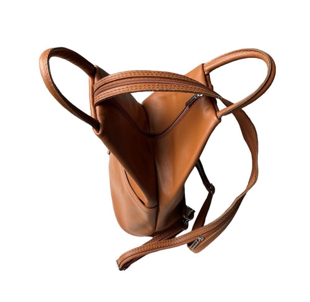 Stylish Convertible Leather Backpack Purse for Women - Waterproof Travel Laptop Bag with Adjustable Straps - Perfect for Work, School & Outdoor Adventures