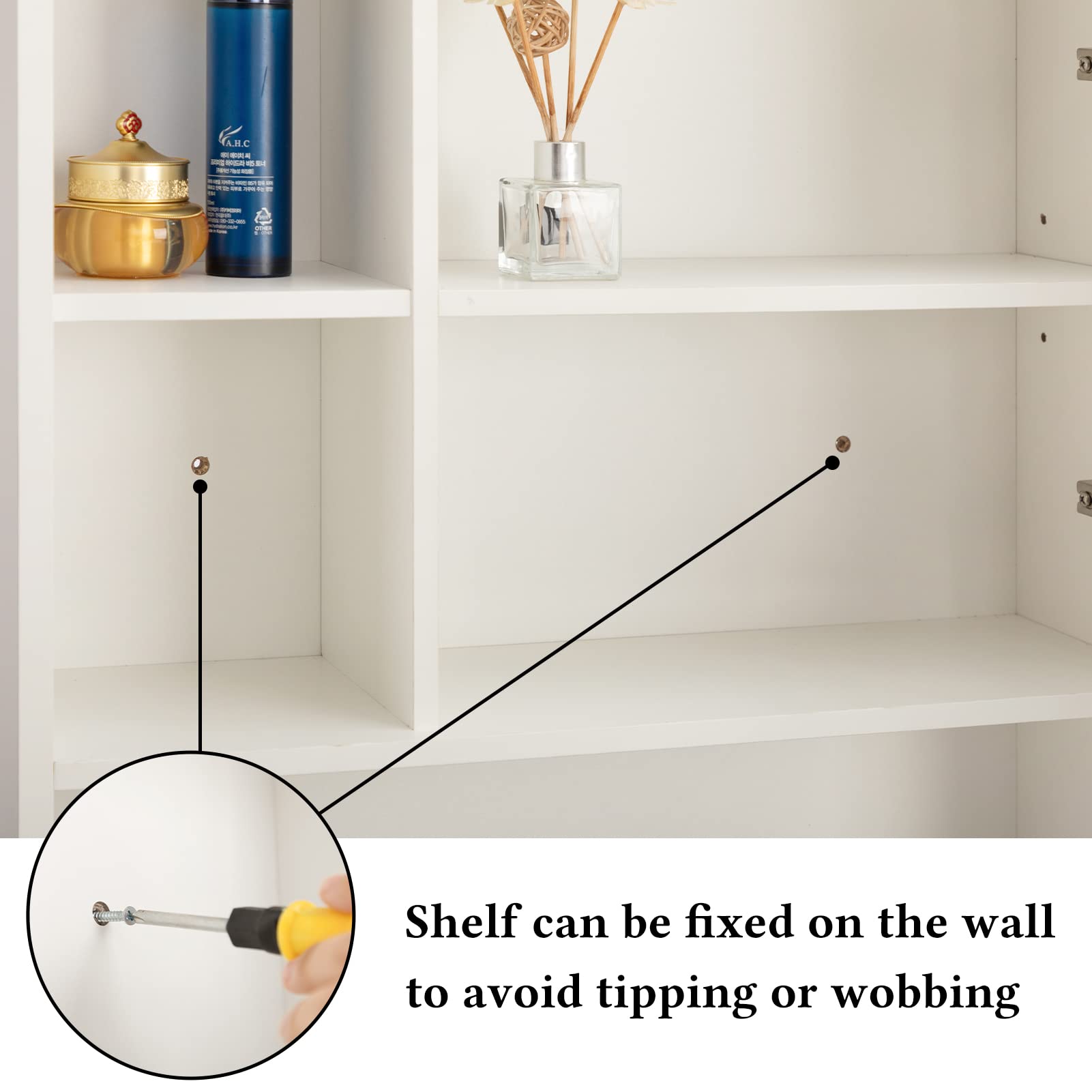 ALIMORDEN Over The Toilet Storage Cabinet Organizer - 71.45