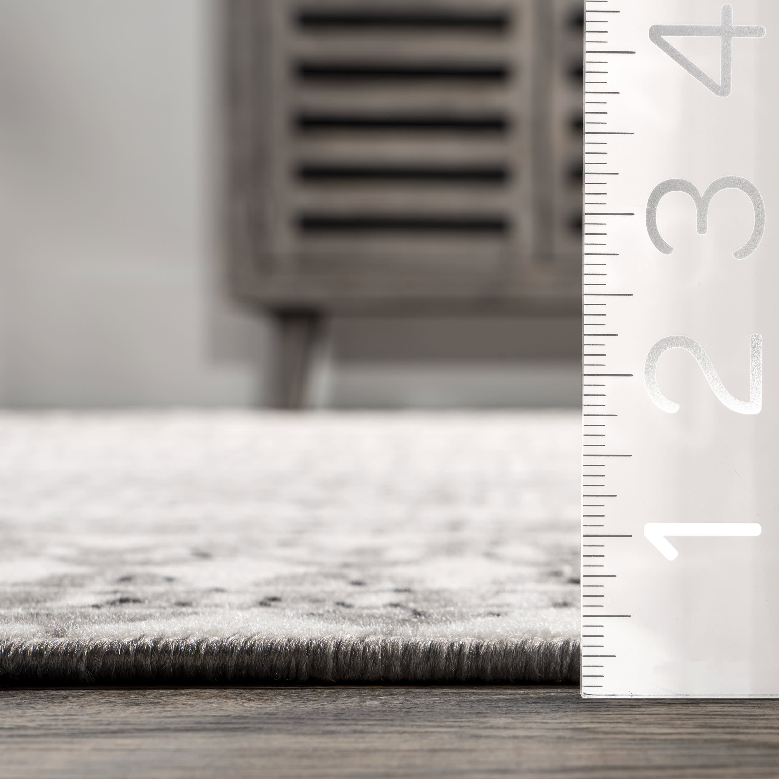 Modern Geometric Banded Area Rug in Grey - Soft and Durable Non-Slip Living Room Rug for Home Decor, Bedroom, Office | Perfect for Cozy Spaces and High-Traffic Areas