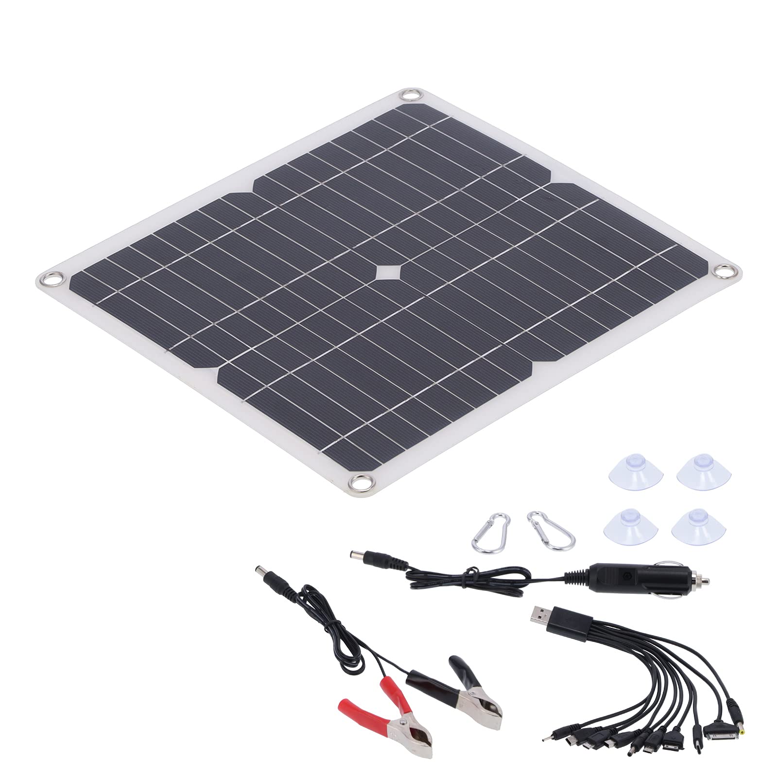 15W 18V Solar Panel Charger - IP65 Waterproof Solar Cell Board for Cars, Boats, RV & Outdoor Power Supply | Perfect for Camping, Marine & Emergency Charging