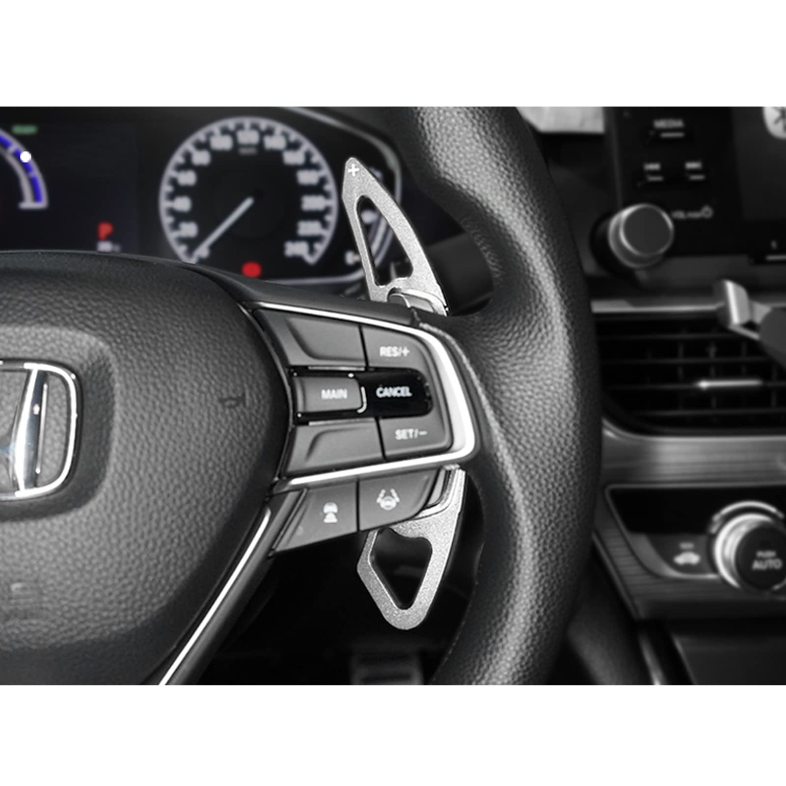 Premium Aluminum Alloy Paddle Shift Steering Wheel Shifter Extension - Compatible with Honda Accord, Odyssey, Civic, CR-V, Acura & More - Silver Finish - Enhance Driving Performance for Racing & Daily Commute