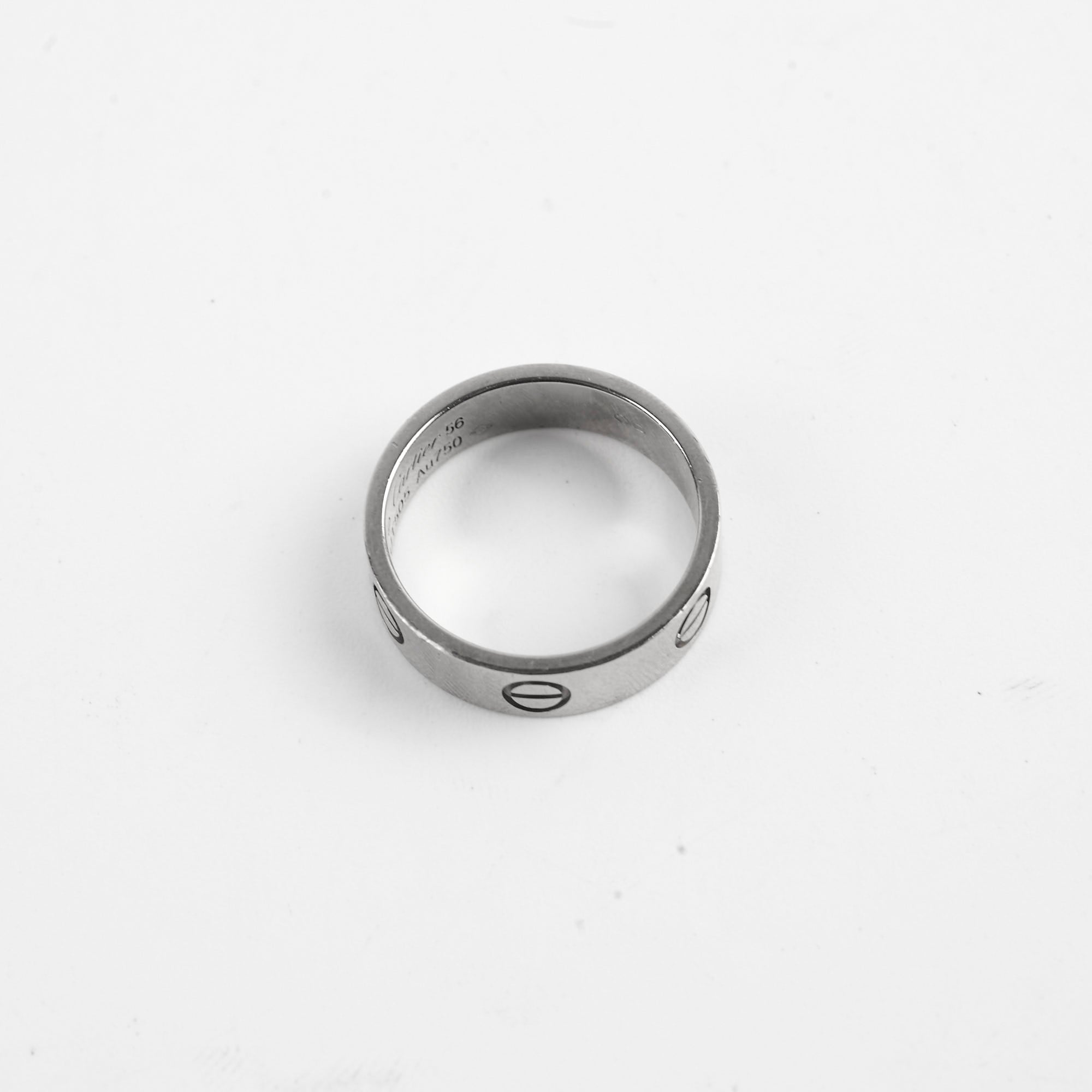 Cartier Love Ring 18K White Gold Size 56 - Luxury Wedding Band for Women & Men, Perfect for Engagements, Anniversaries & Special Occasions