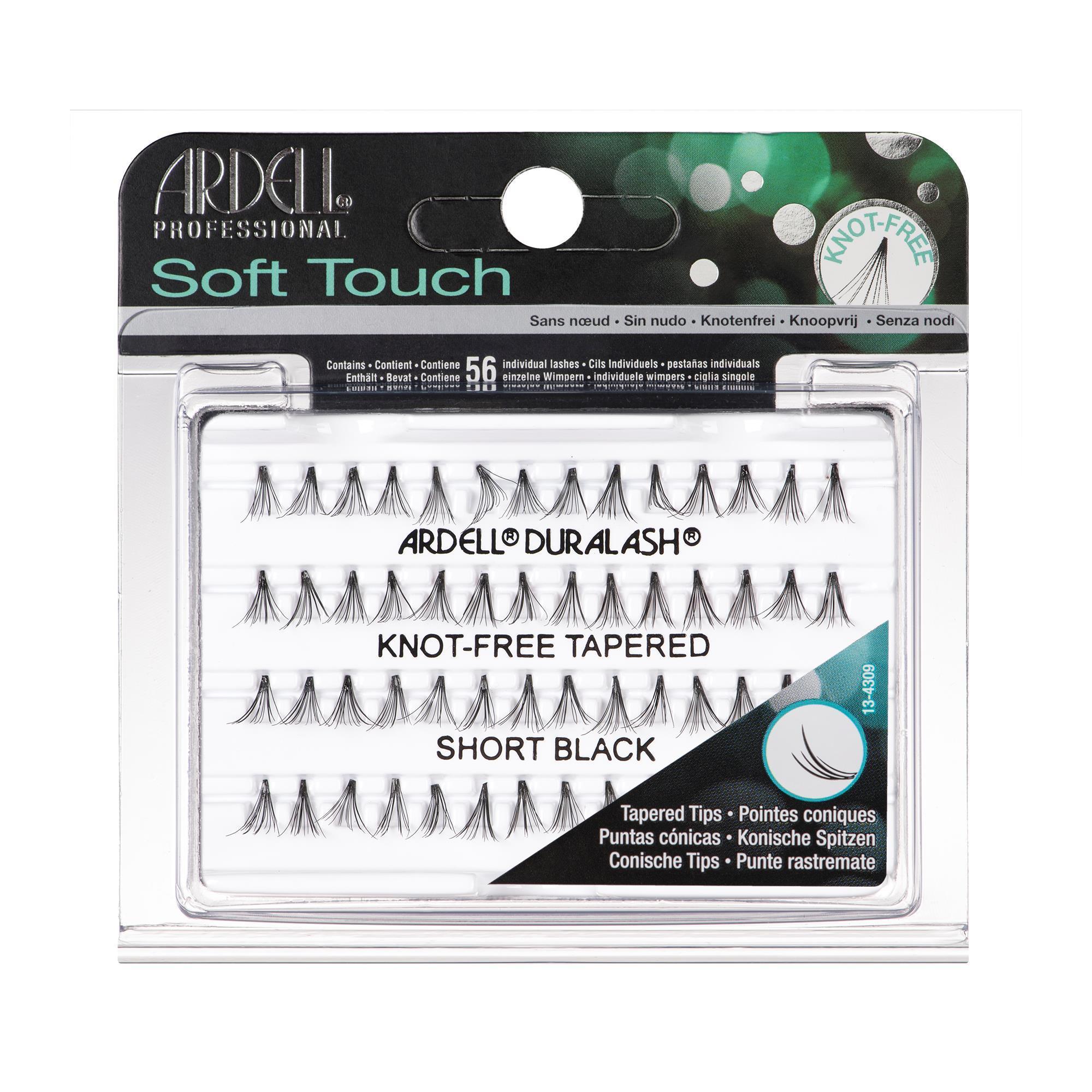 Ardell Soft Touch Knot-Free Black False Eyelashes - Natural Look for Everyday Wear & Special Occasions