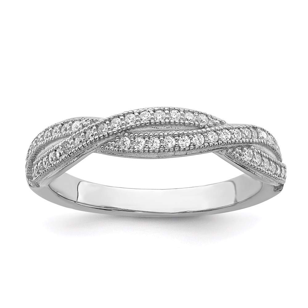 925 Sterling Silver Cubic Zirconia Brilliant Embers Ring - Elegant Women's Fine Jewelry for Gifts, Anniversaries & Special Occasions | Perfect for Date Nights, Weddings & Formal Events