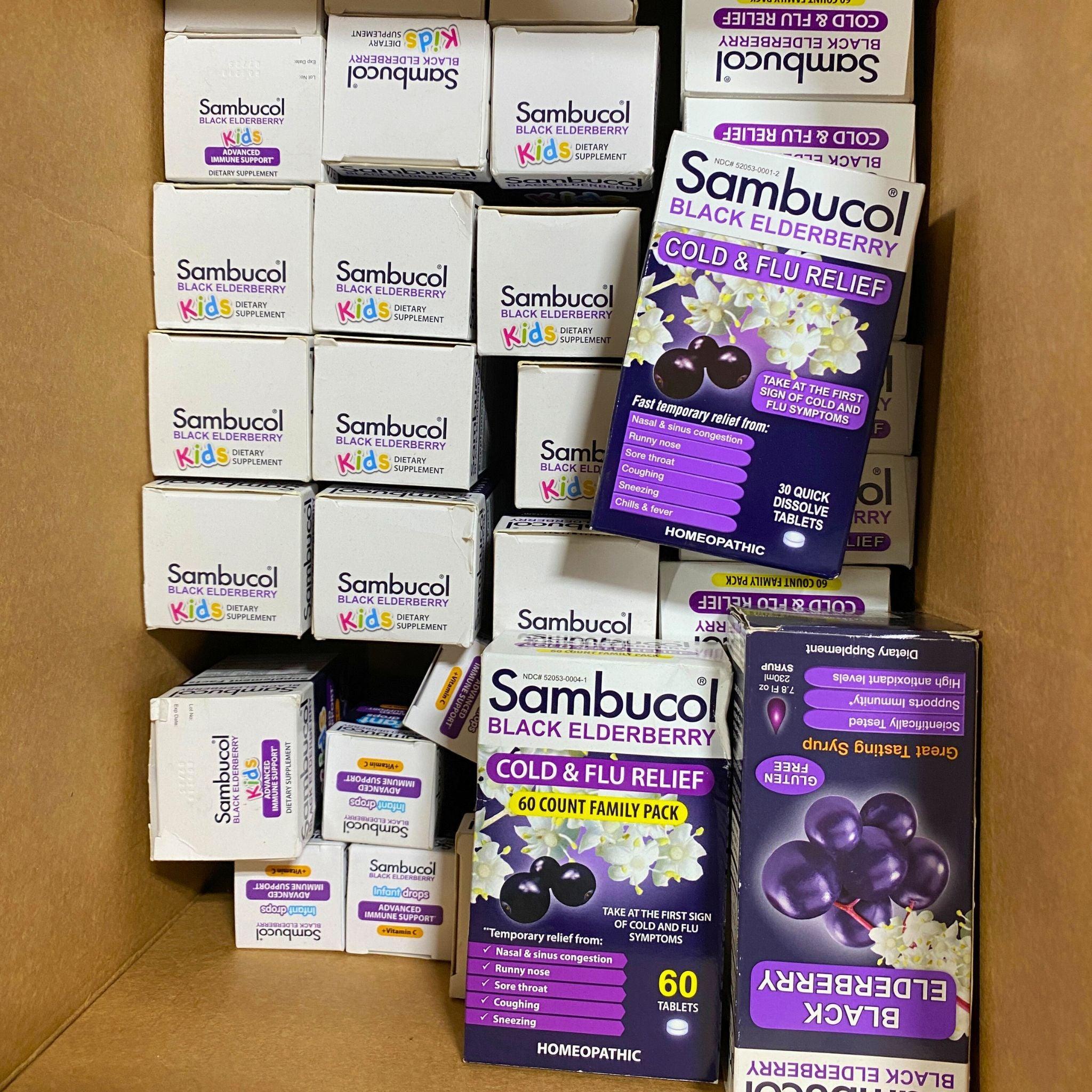 Sambucol Elderberry Gummies & Syrup Assorted Mix - 38 Pcs Immune Support Supplement for Kids & Adults - Perfect for Cold & Flu Season, Travel & Daily Wellness