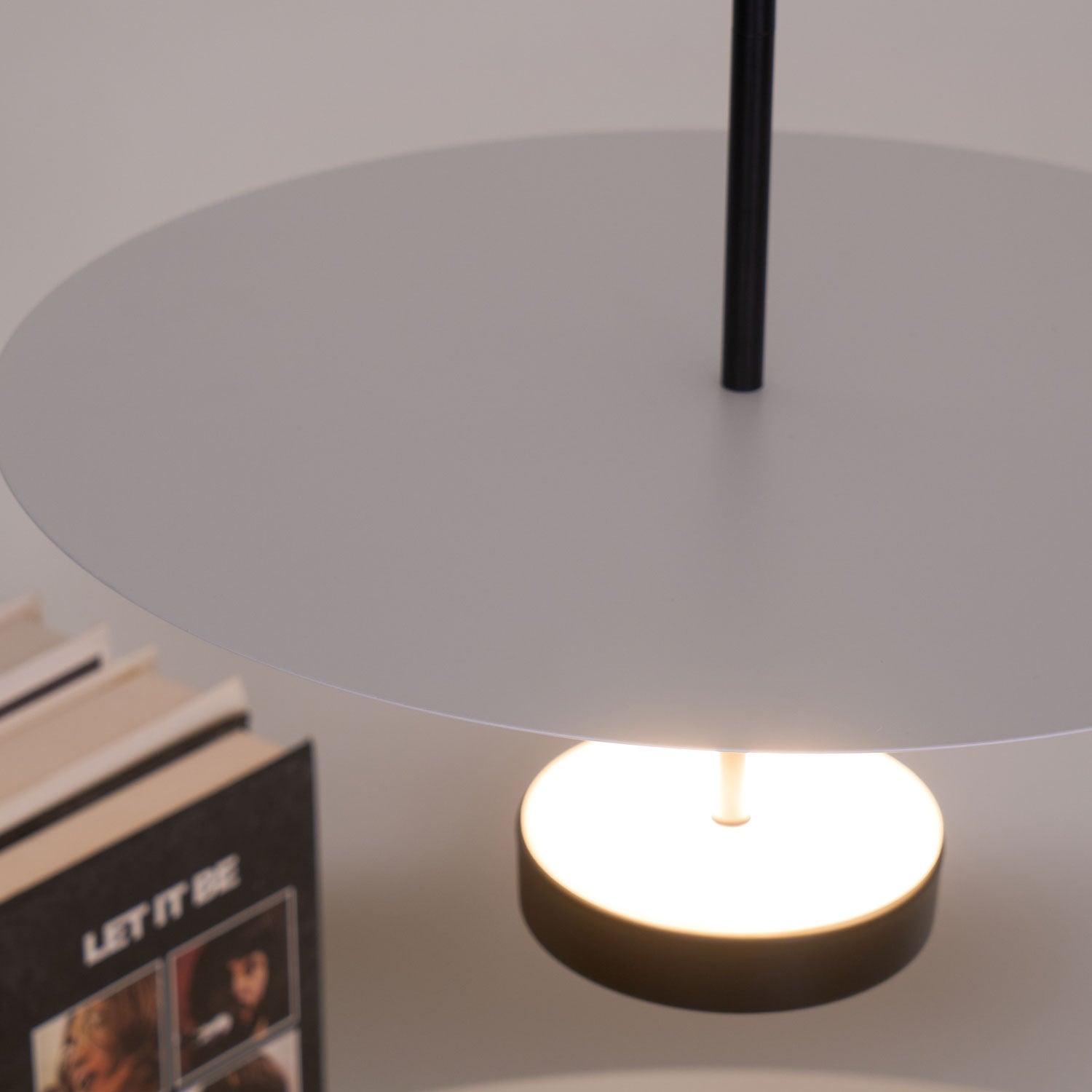 Modern Flat Pendant Light Fixture - Sleek Minimalist Ceiling Lamp for Kitchen Island, Dining Room & Bedroom Lighting - Energy Efficient LED Hanging Light with Adjustable Cord