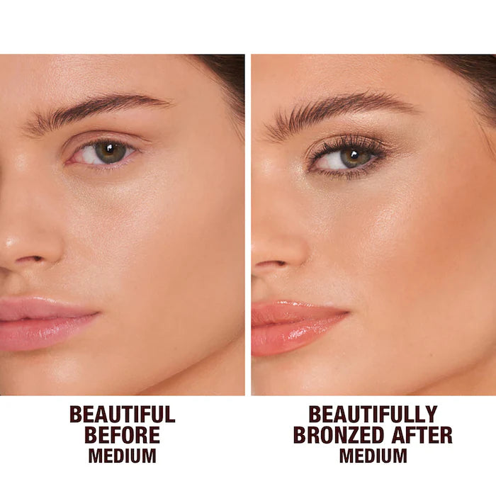 Charlotte Tilbury Beautiful Skin Sun Kissed Hyaluronic Acid Bronzing Cream - Illuminating Bronzer for a Sun-Kissed Glow, Hydrating Makeup for Face & Body, Perfect for Summer & Beach Vacations