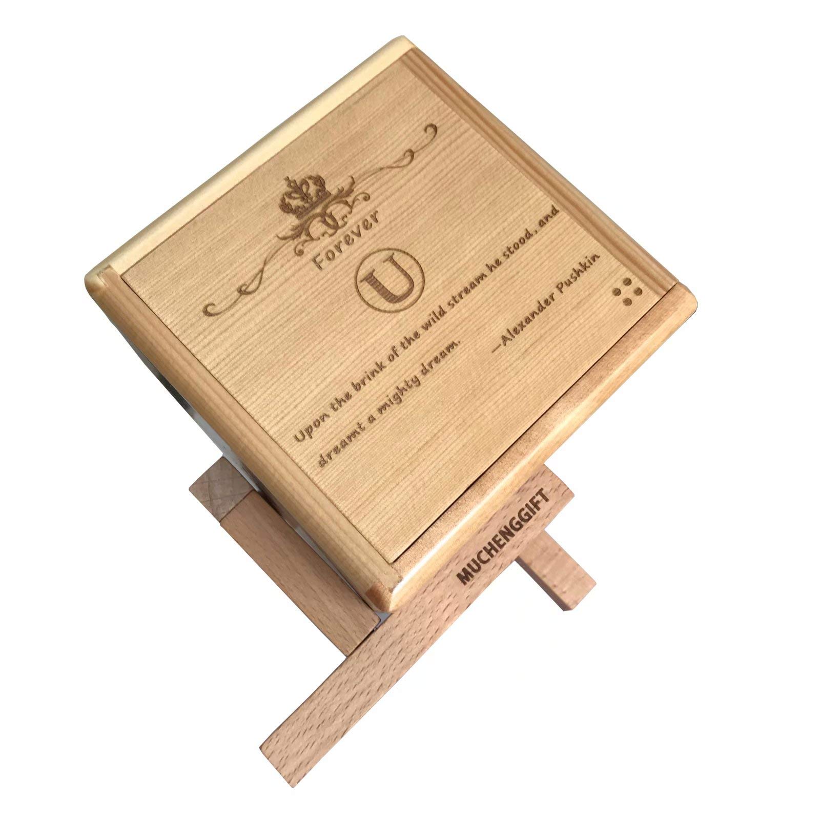 Wooden Cryptex Puzzle Box - Brain Teaser Game for Adults & Kids, Secret Storage for Jewelry & Small Treasures - Unique Birthday Gift for Women & Girls (Not a Piggy Bank) - Perfect for Escape Rooms, Treasure Hunts & Surprise Gifts