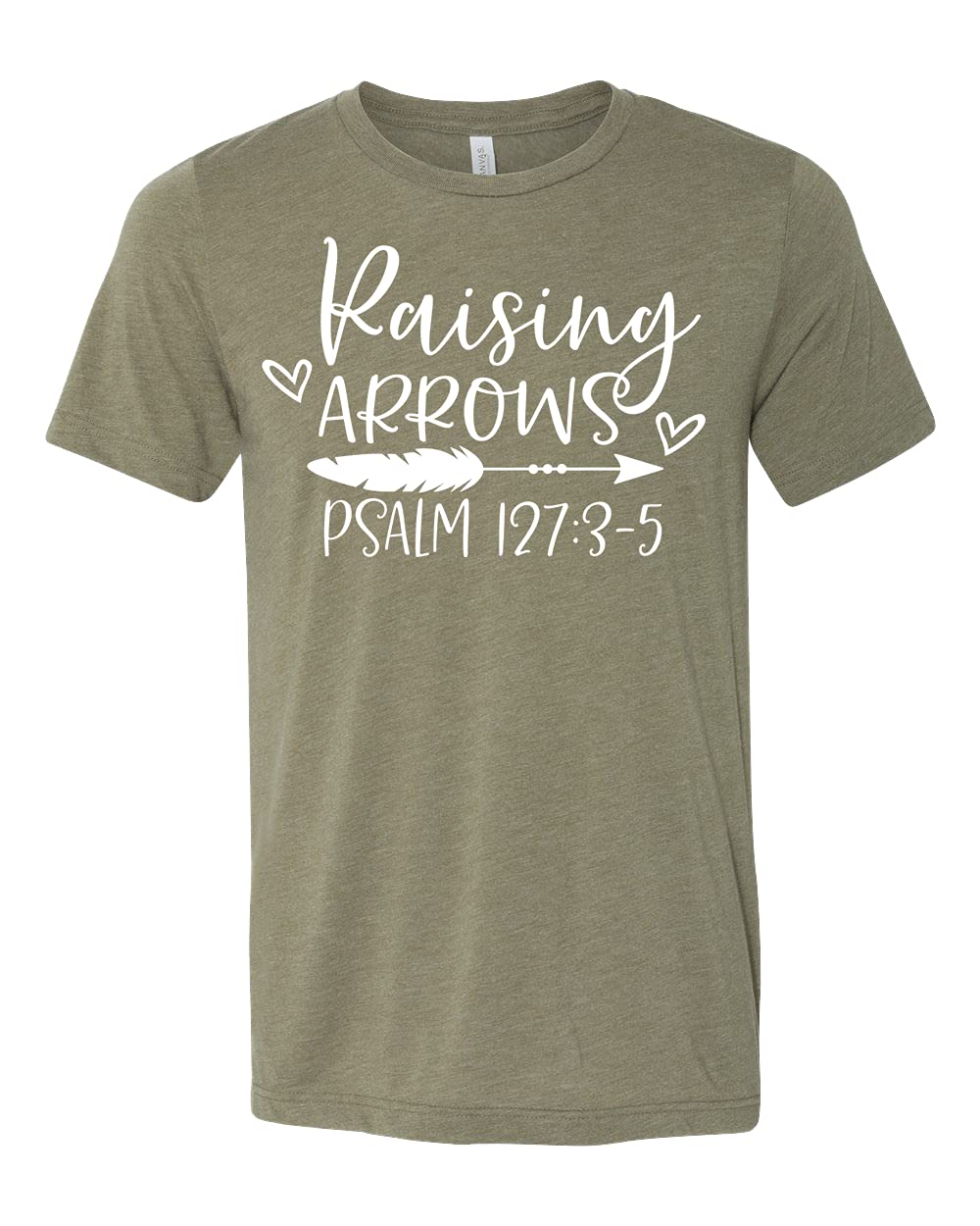Best Christian T-Shirts - Raising Arrows Psalm 127:3-5 Faith Shirt, Jesus Tee, Religious Apparel with Bible Quotes | Church Wear, Family Worship & Christian Events