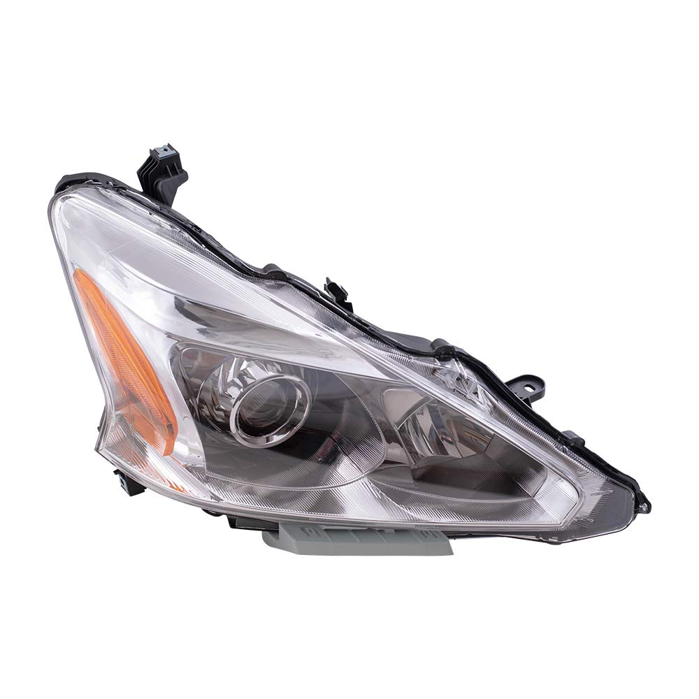 Passenger Halogen Headlight Assembly Replacement for 2013-2014 Nissan Altima - Left & Right Side Headlights - Improved Night Visibility & Safety Driving