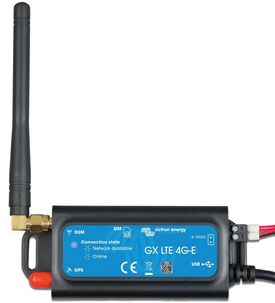 Victron Energy GX LTE 4G-A Cellular Modem for Remote Monitoring | VRM Online Portal Access | Marine, RV & Off-Grid Solar Systems