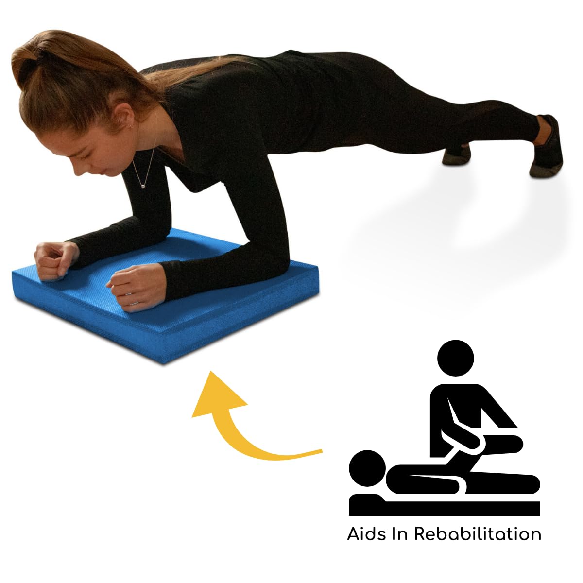 Premium XL Balance Pad for Yoga & Fitness Training - Non-Slip Foam Cushion for Men & Women - Improve Stability, Core Strength & Rehabilitation - Perfect for Home Gym, Physical Therapy & Pilates Workouts