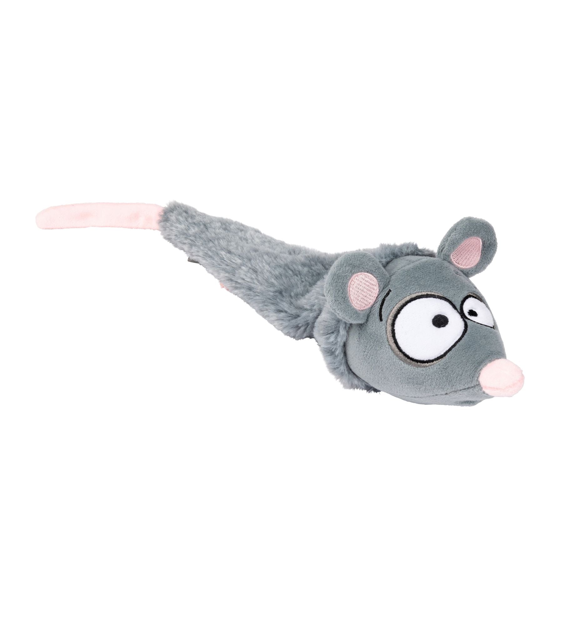 FuzzYard The Yeetz Swing and Throw Plush Dog Toy - Rack Off Rat - Interactive Fetch Toy for Small & Medium Dogs - Perfect for Indoor Play, Outdoor Fetch, and Training Sessions