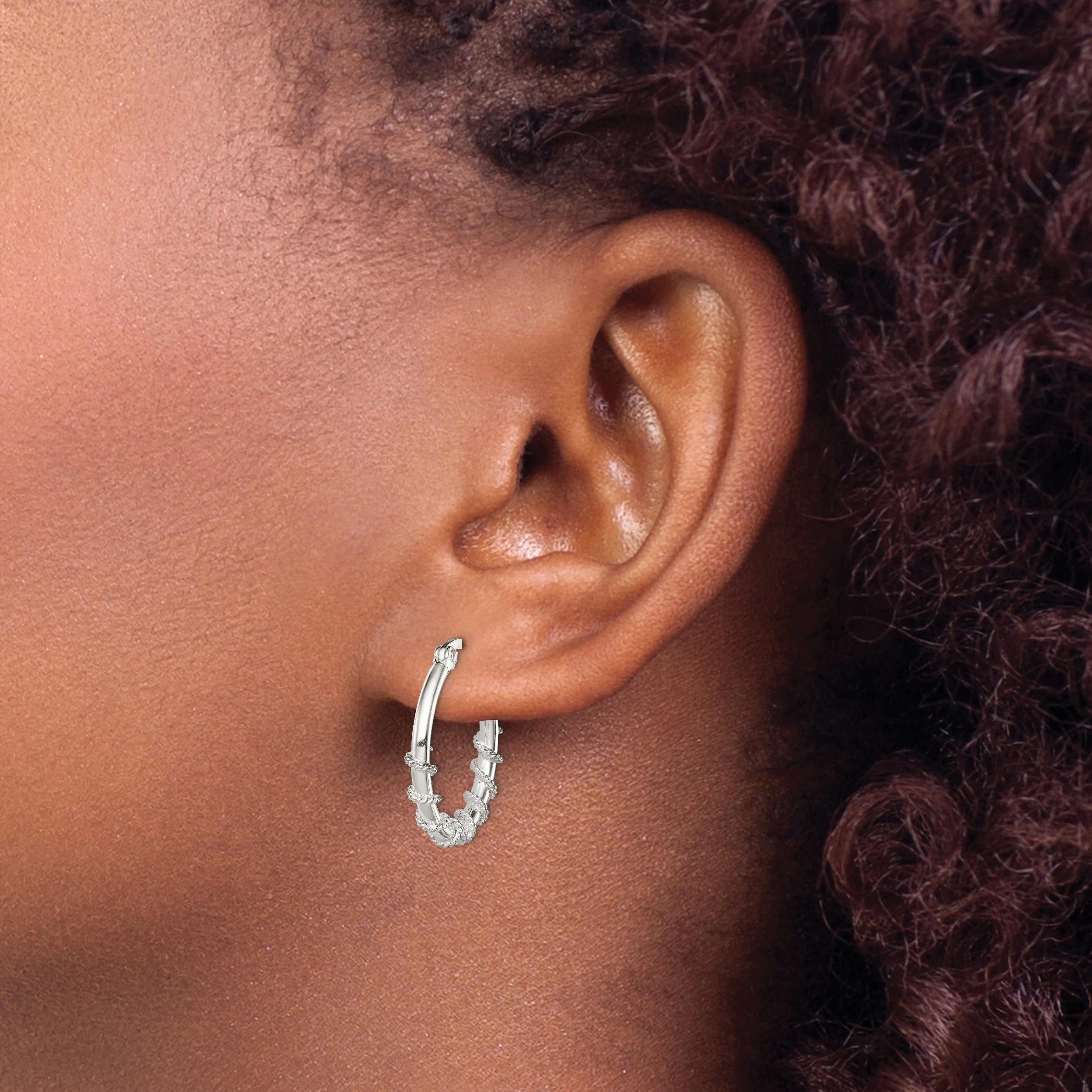 Sterling Silver Hoop Earrings for Women - Elegant & Durable 925 Silver Jewelry - Perfect for Everyday Wear, Parties & Gifts