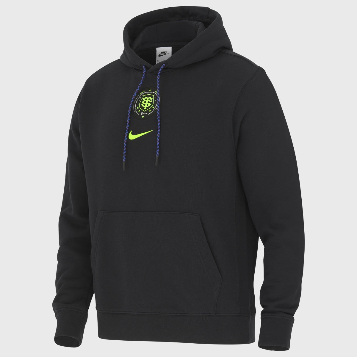 Nike Toulouse Hoodie for Men & Women - Black & Yellow Pullover Sweatshirt | Comfortable Casual Wear for Gym, Running, Outdoor Activities
