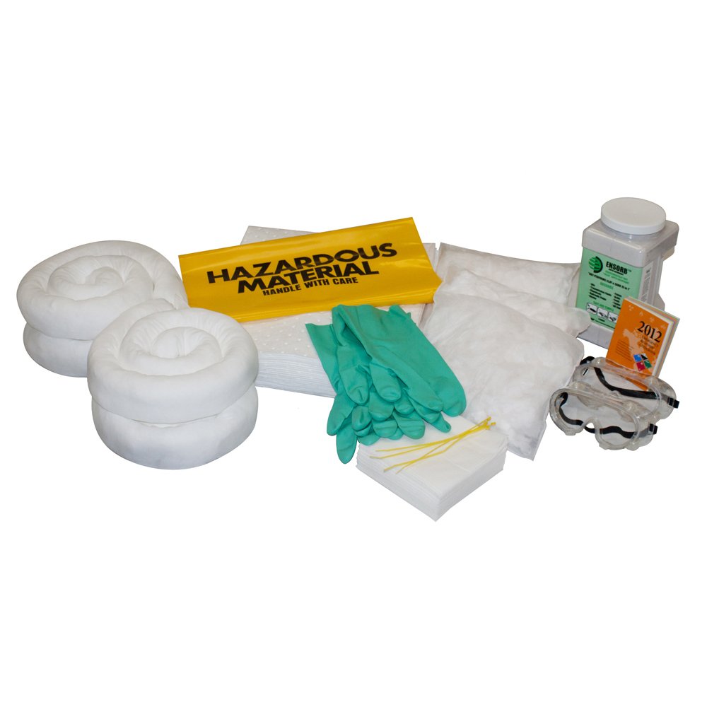 Enpac Large Wall-Mount Cabinet Spill Kit Refill for Oil Spills - 15 Gallon Capacity (Cabinet Not Included) - Ideal for Industrial Workplaces, Warehouses & Emergency Response