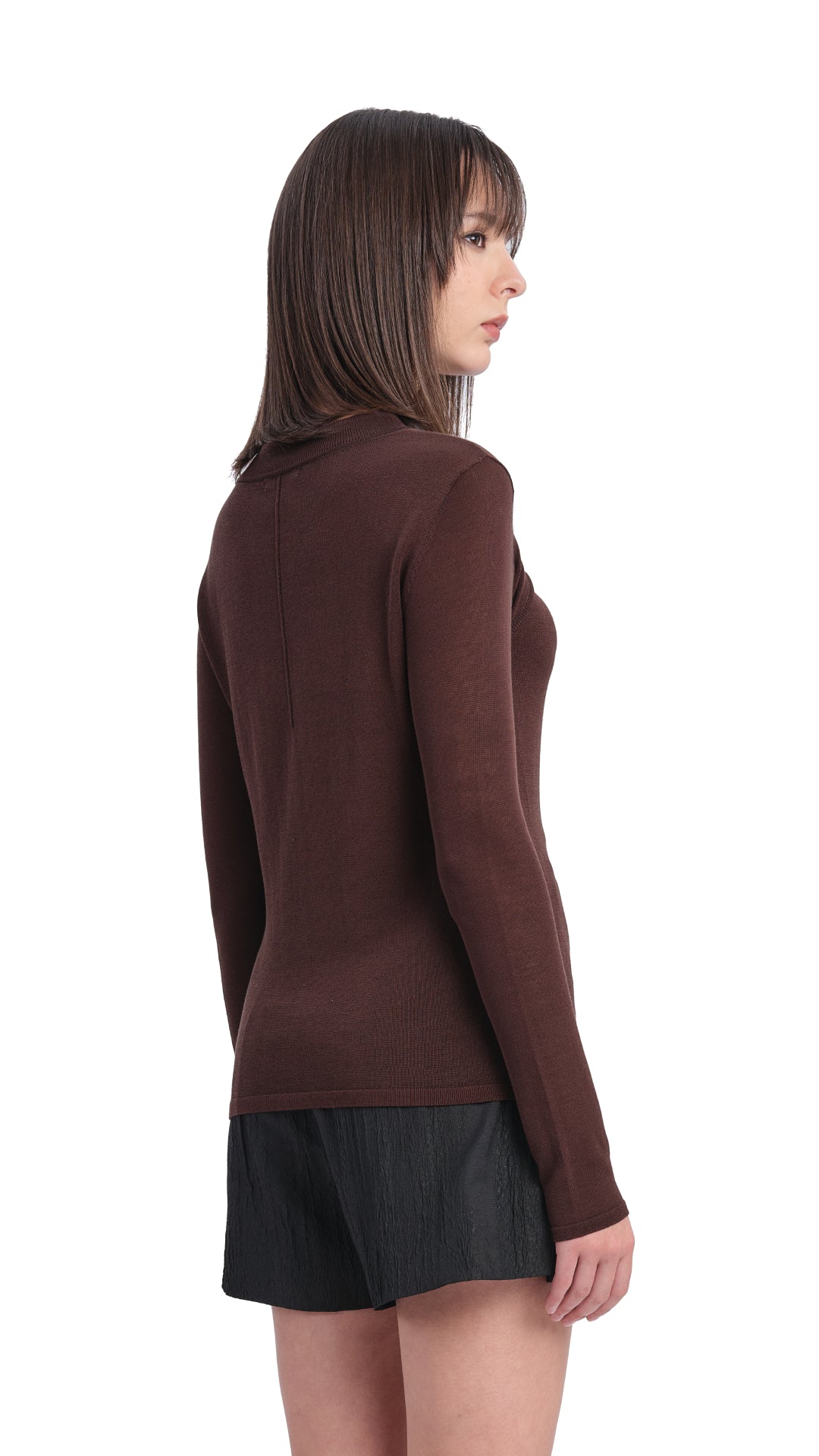 Stylish Acetate Sheer Cut Out Sweater for Women | Trendy Knit Pullover | Perfect for Casual Outfits & Evening Wear
