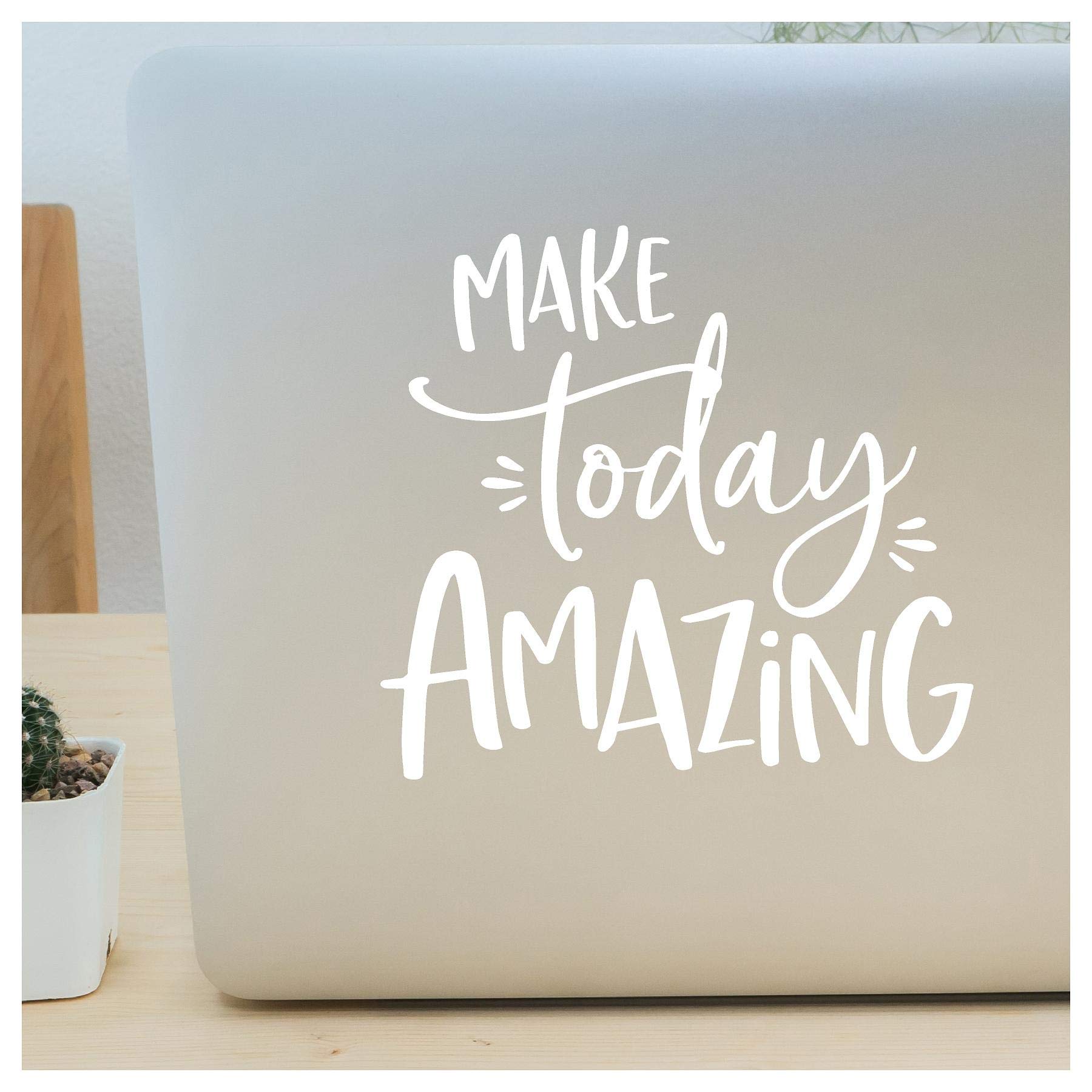 Inspirational Wall Decal Sticker - 'Make Today Amazing' Motivational Quote Vinyl Lettering (7.5