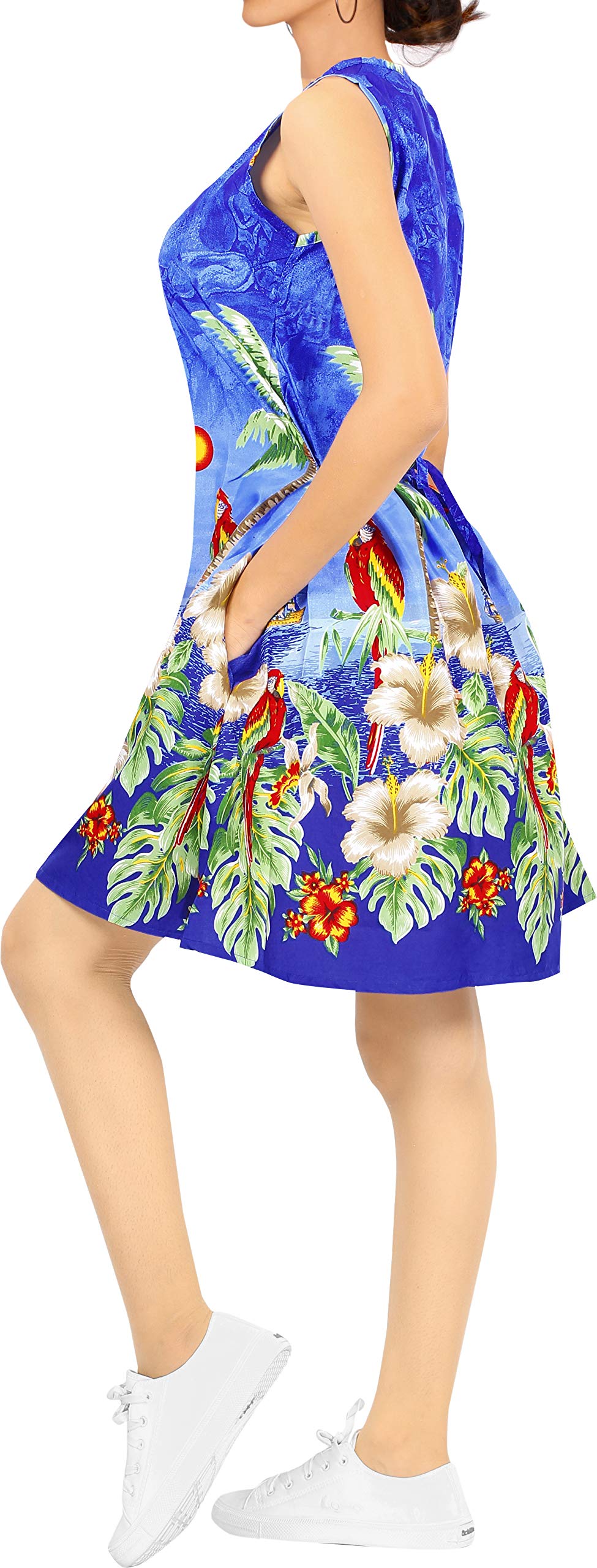 LA LEELA Women's Beach Cover Up - Lightweight Hawaiian Wraps for Summer, Swimwear Sarong, Poolside Dress - Perfect for Beach Vacation, Resort Wear & Tropical Getaways