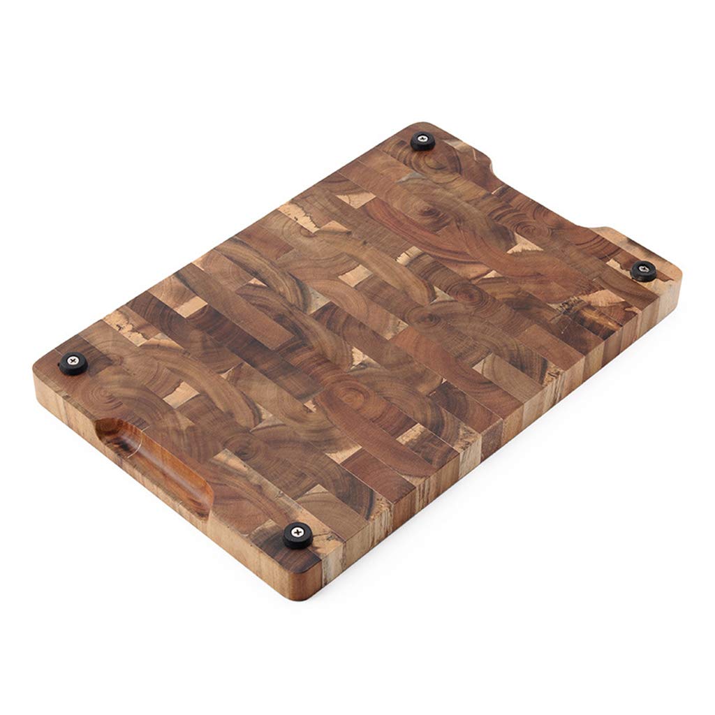 Premium Acacia Wood Cutting Board 14x9x1 Inch - Extra Large Kitchen Chopping Board with Handles, Durable Serving Tray for Meat, Cheese, Pasta & Vegetables | Perfect for Food Prep, Entertaining & Holiday Serving