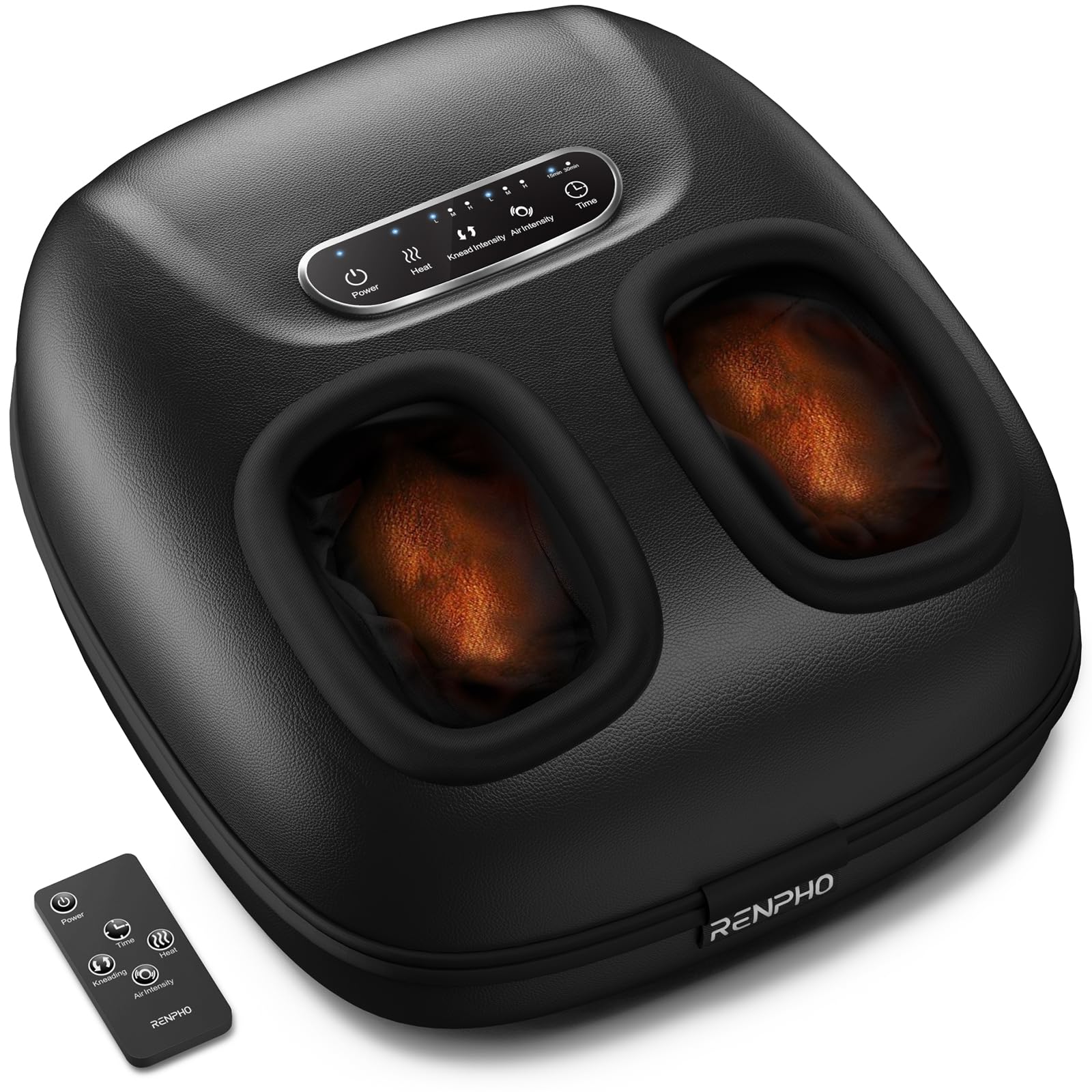 RENPHO Shiatsu Foot Massager with Heat - FSA HSA Approved, Remote Control for Plantar Fasciitis Relief, Perfect Gift for Women & Men (Fits Up to Size 11) - Ideal for Home Relaxation, Foot Pain Relief, and Stress Relief After Work