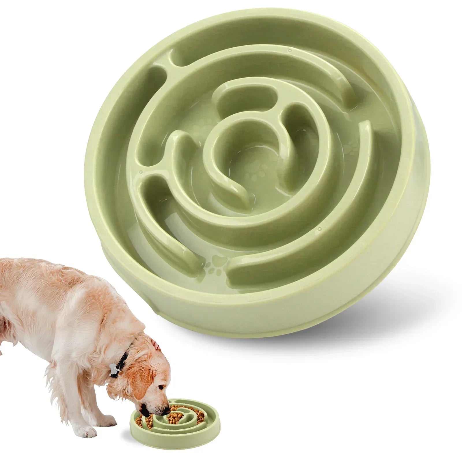 Slow Feeder Dog Bowl – Non-Slip, Anti-Gulping Pet Dish for Small, Medium & Large Dogs – Perfect for Mealtime & Portion Control