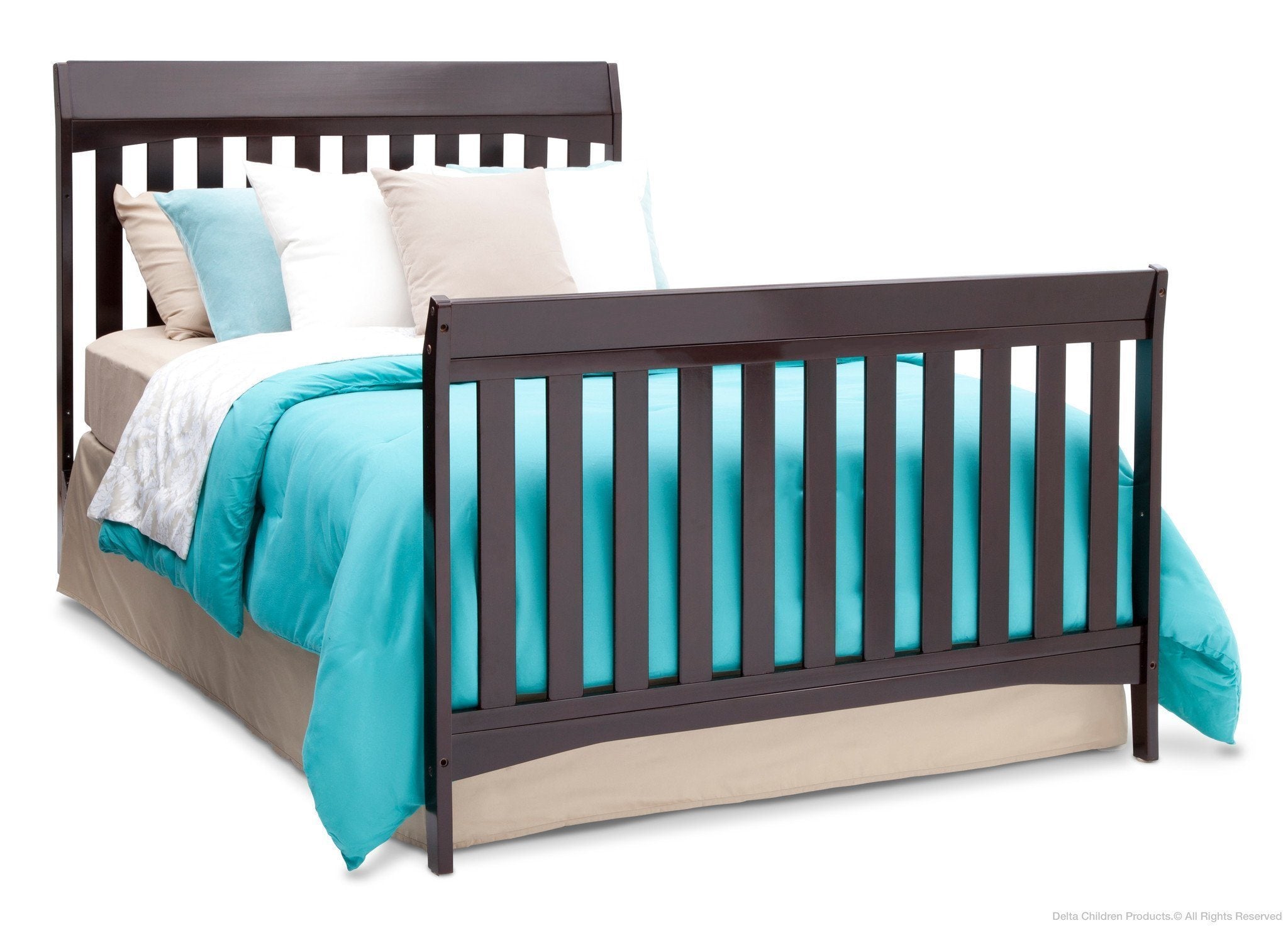 Remi 4-in-1 Convertible Baby Crib - Toddler Bed, Daybed & Full-Size Frame - Safe Nursery Furniture for Newborns to Teens (White) - Perfect for Bedrooms, Daycare Centers & Guest Rooms