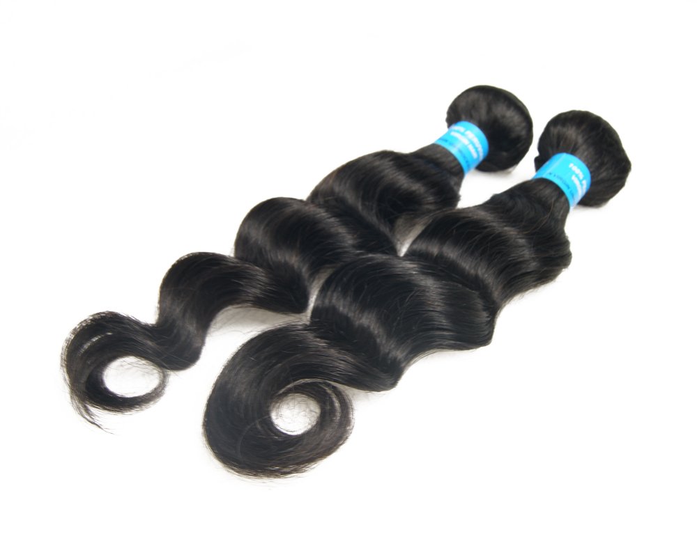 18-Inch 100% Peruvian Human Hair Extensions | Loose Deep Wave Weave | Jet Black Natural Color | For Women's Beauty & Styling | Perfect for Parties, Weddings & Everyday Glam