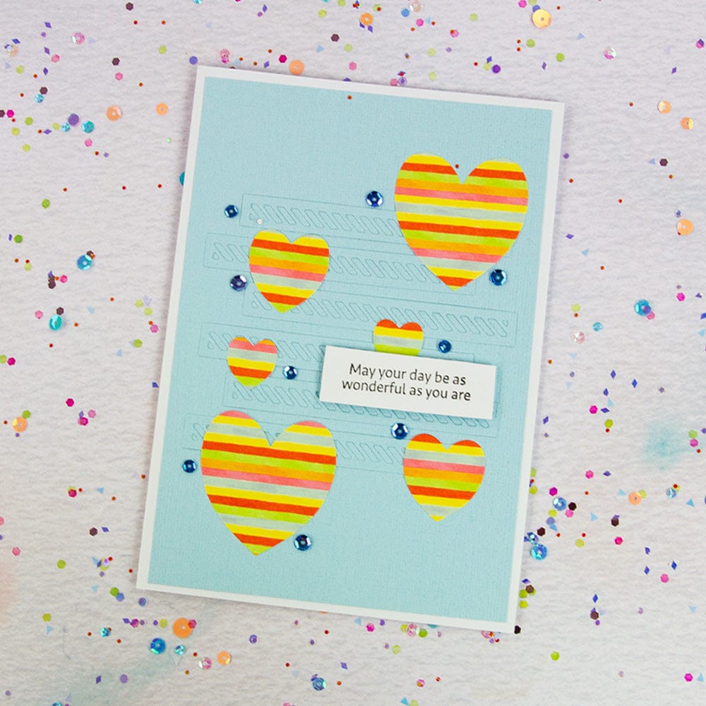 Geo Buddies Die, Stamp & Stencil Collection DB145 - DIY Scrapbooking & Card Making Supplies for Creative Crafting Projects
